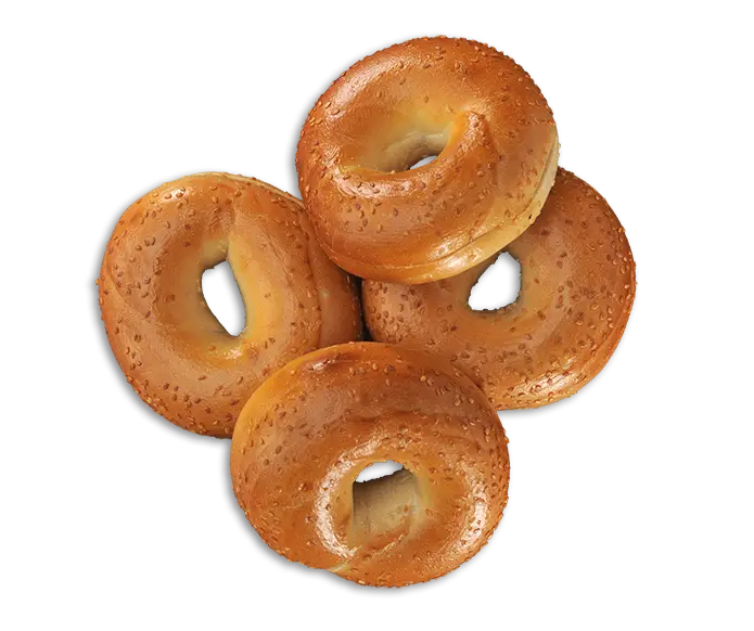 Golden Brown Bagels Freshly Baked