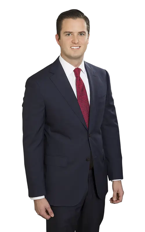 Man in Business Suit with Red Tie