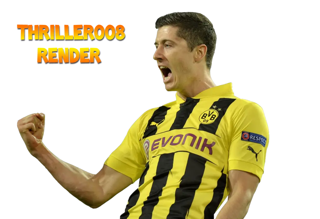 Yellow Soccer Player Celebrating