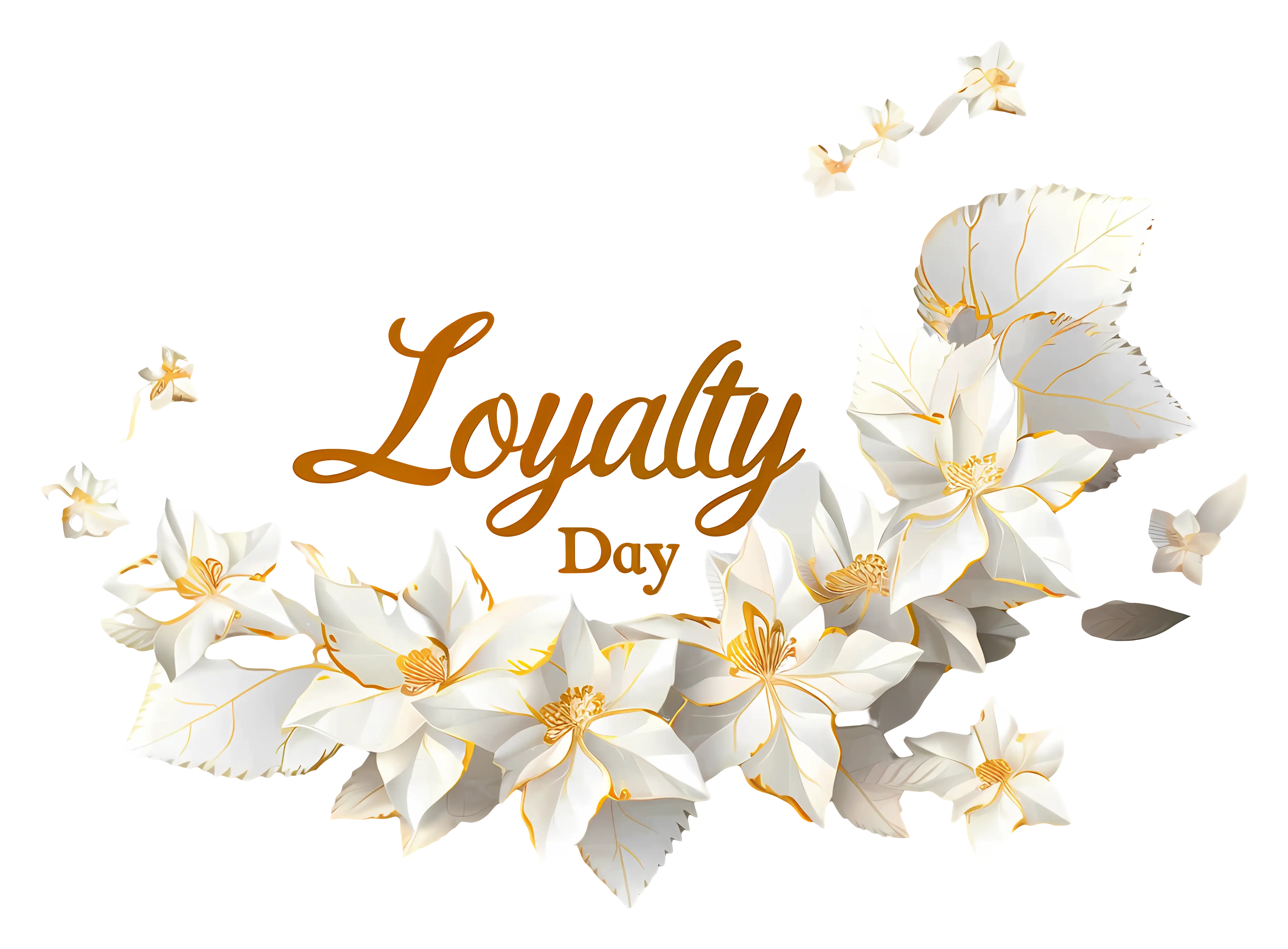 Loyalty Day Celebration with White Flowers