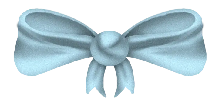 Soft Blue Decorative Bow for Accent and Gifts