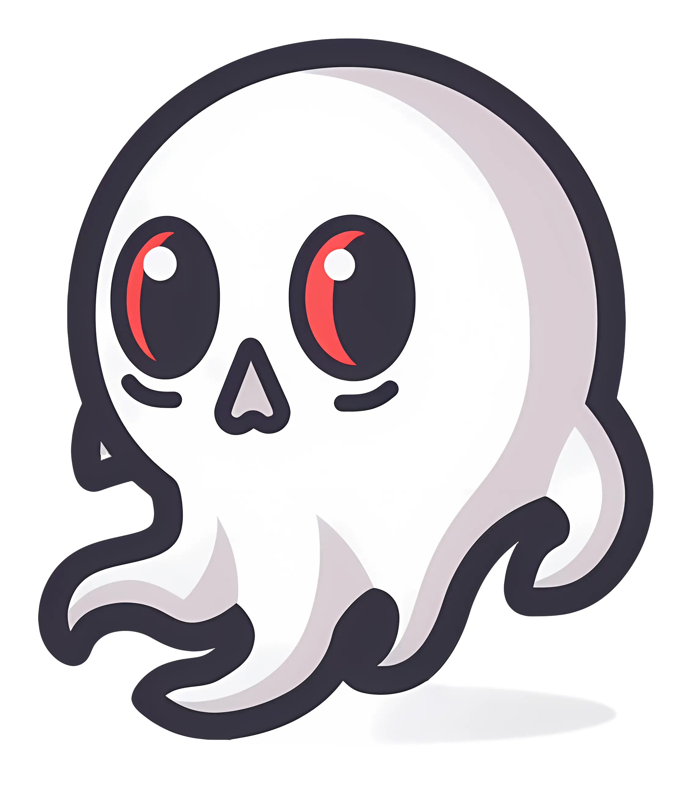 Playful Cartoon Ghost for Halloween