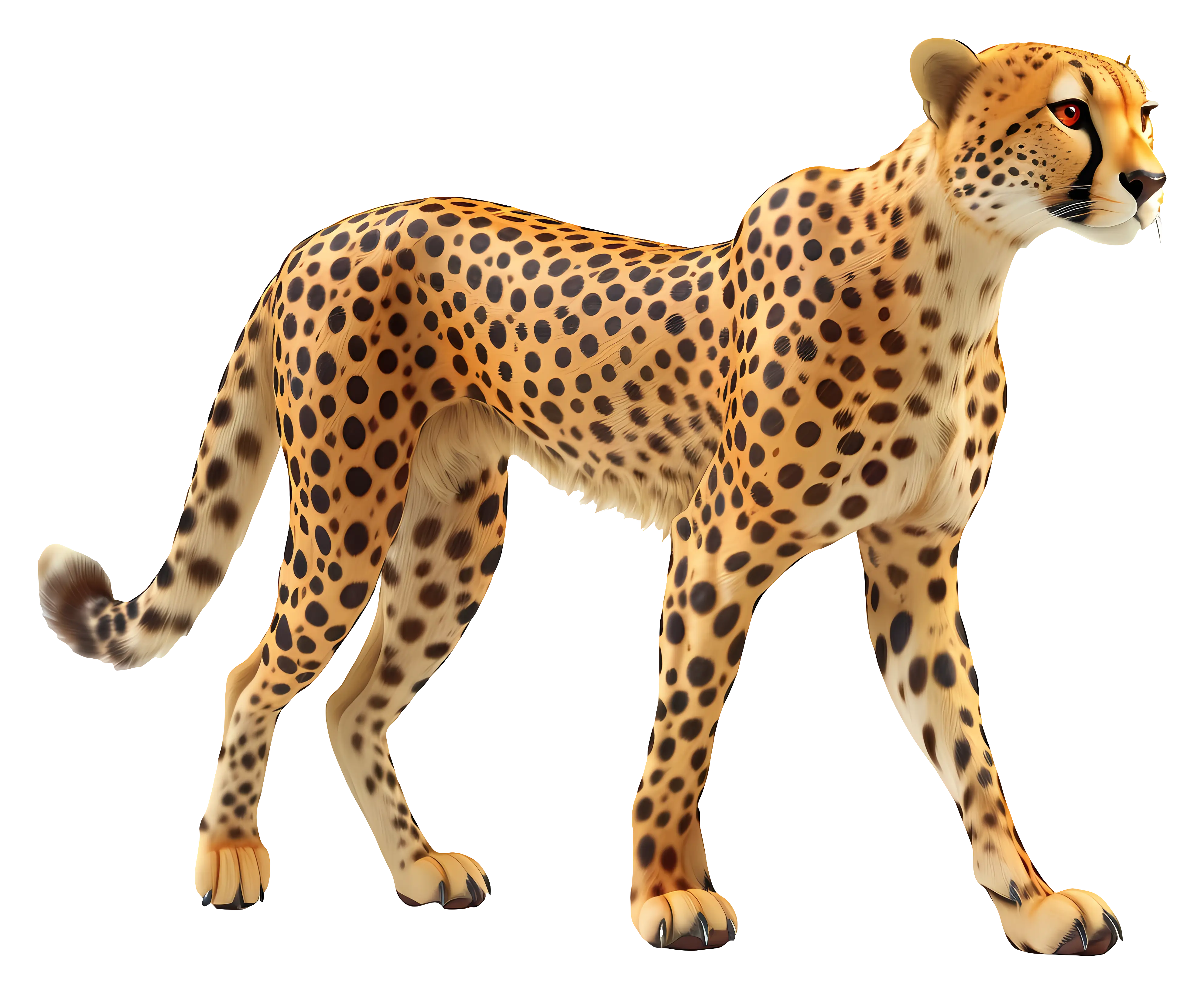 Cheetah Illustration of a Spotted Big Cat