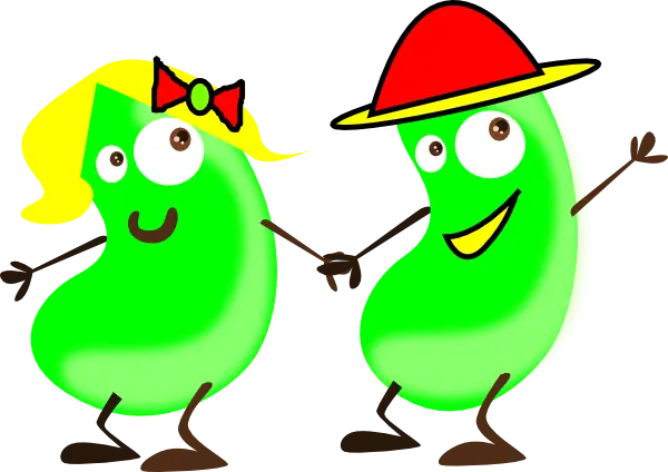 Cute Cartoon Beans Characters