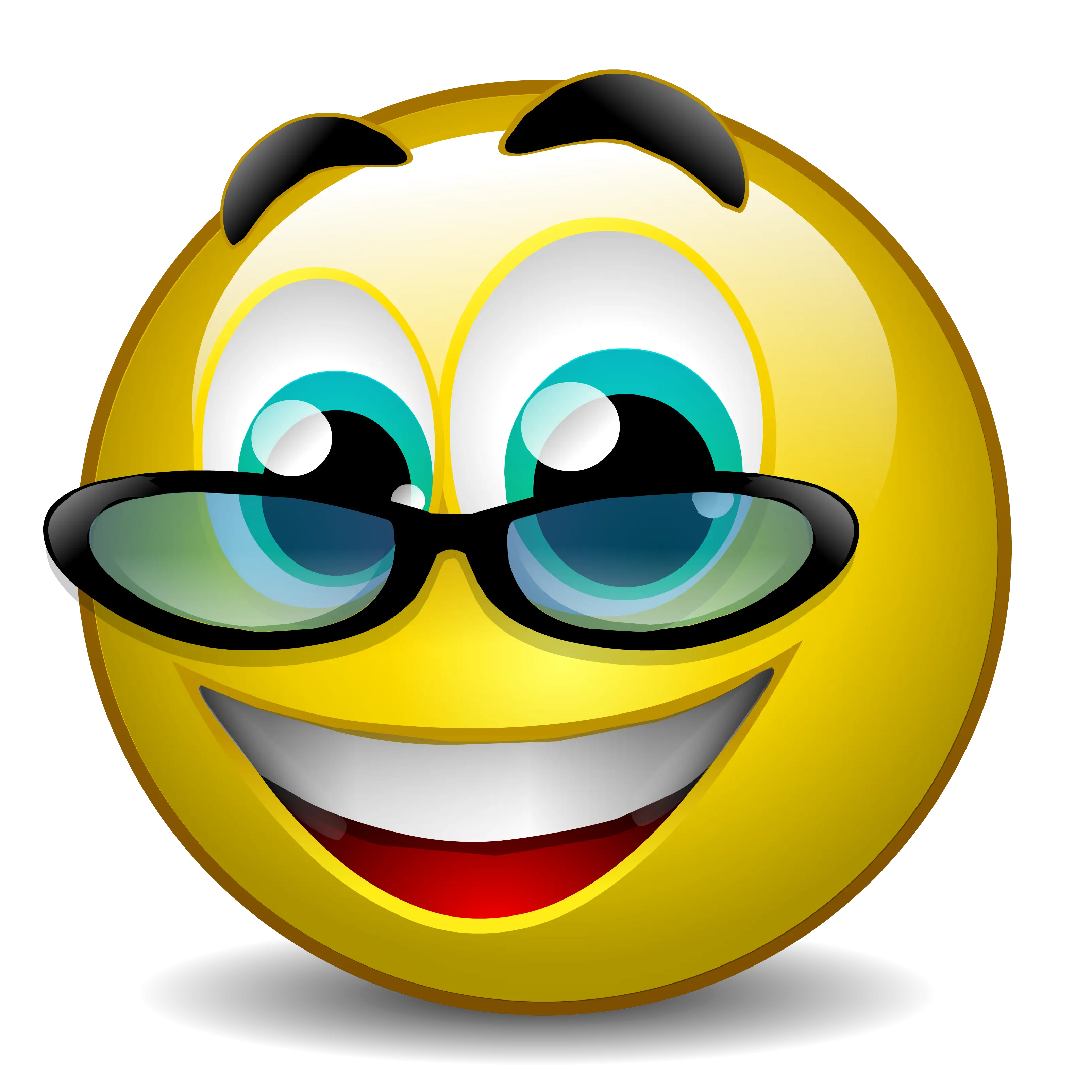 Cool Smiley Face Emoji with Sunglasses