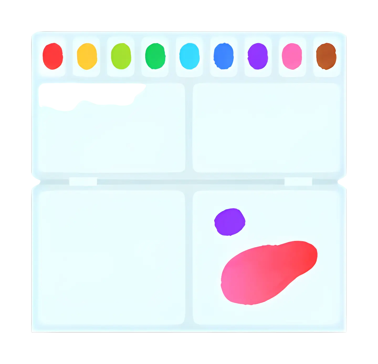 Colorful Paint Palette
