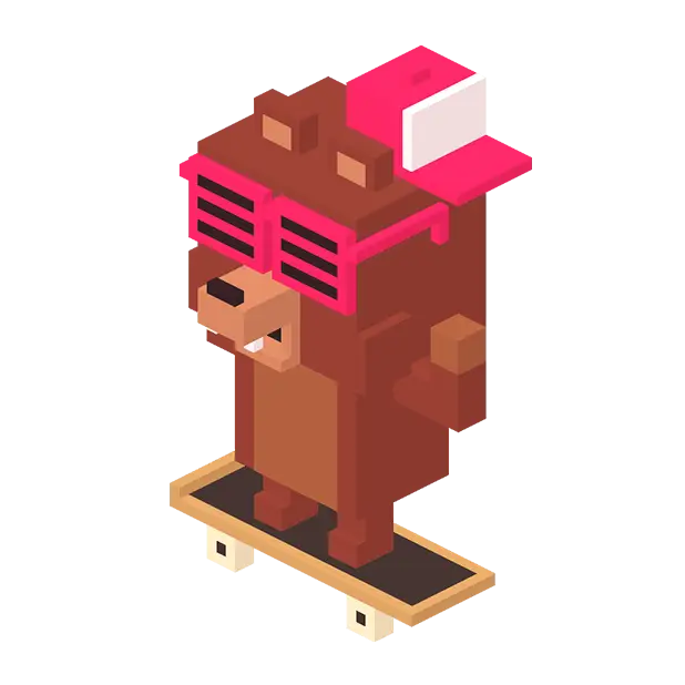 Cool Skateboarding Bear