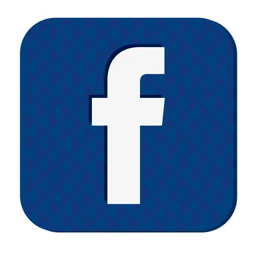 Facebook Logo in Blue Square Design