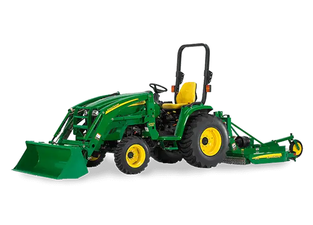 Green Tractor with Mower for Agriculture and Farming