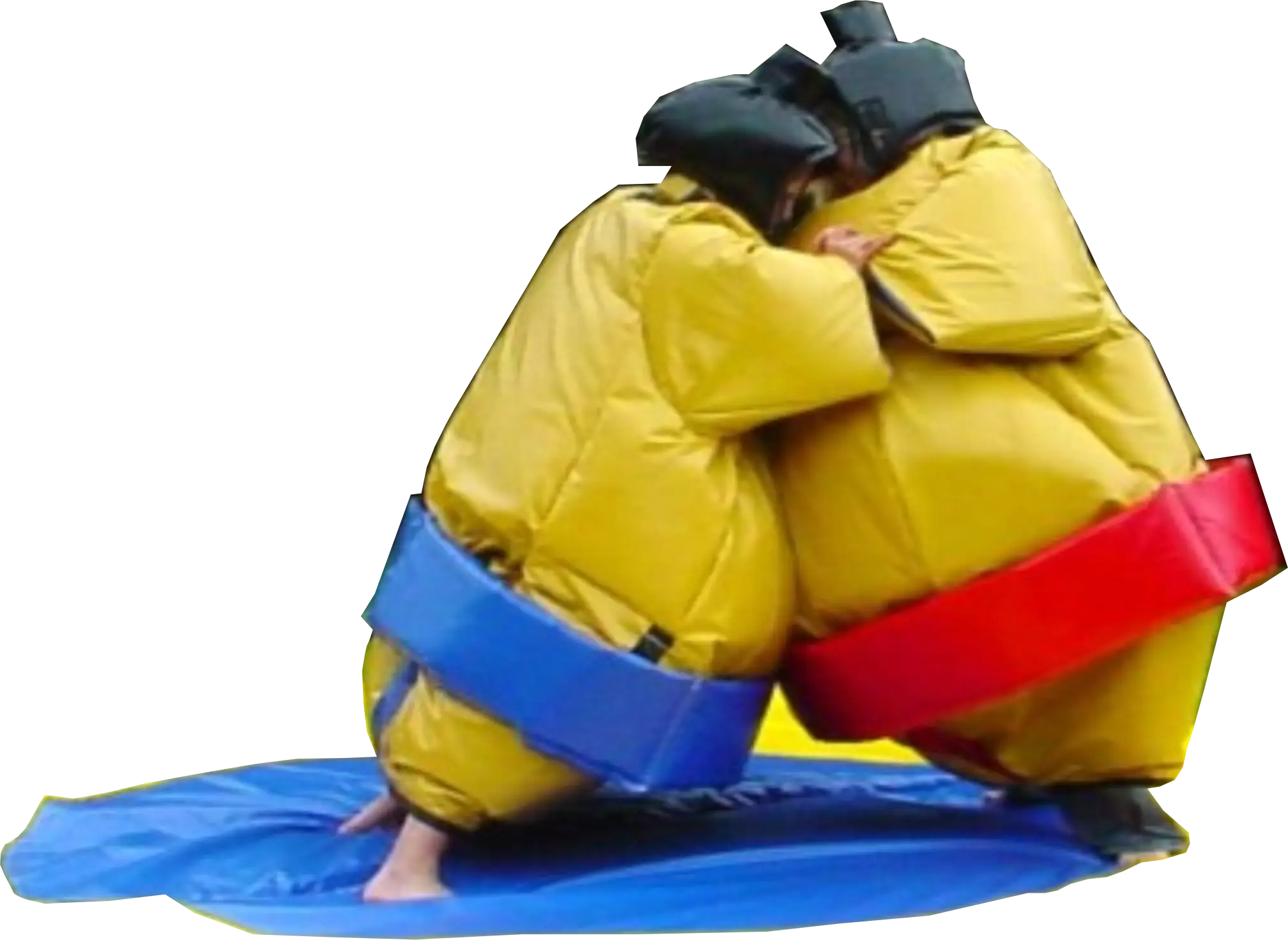 Sumo Wrestlers in Yellow Costumes