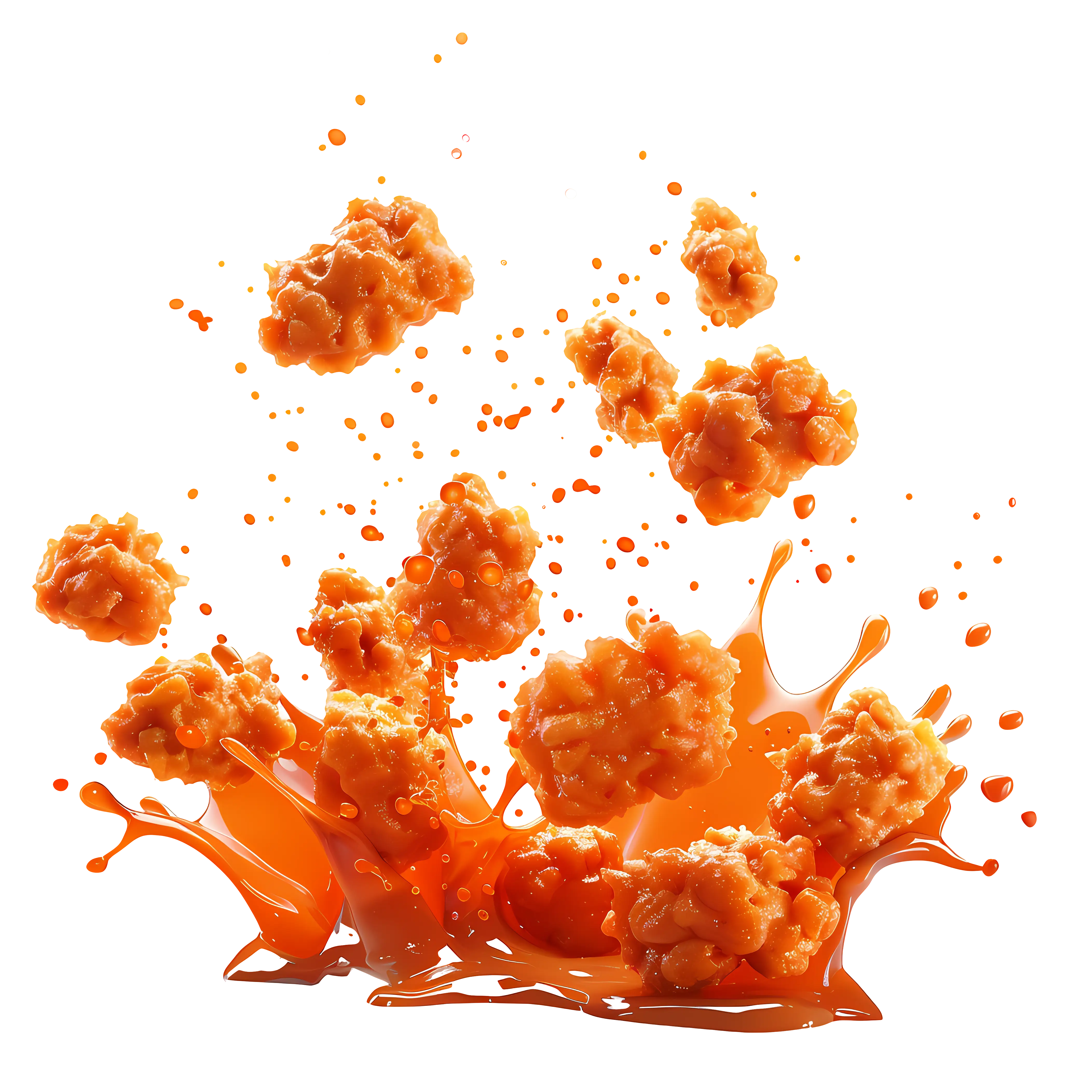 Chicken Nuggets with Sauce Splash