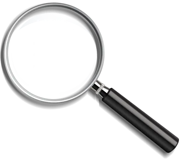 Black Handled Magnifying Glass
