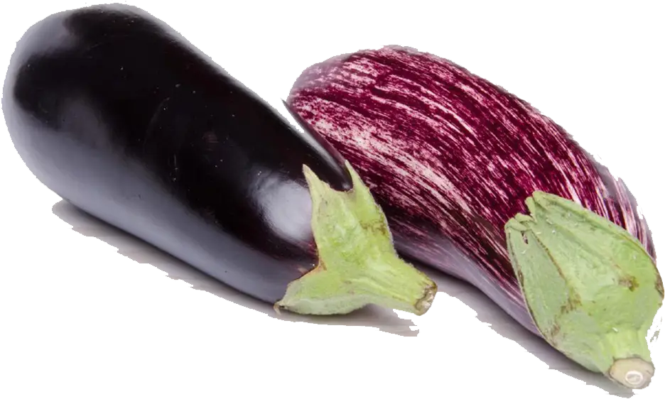 Fresh Purple and Striped Eggplants for Cooking