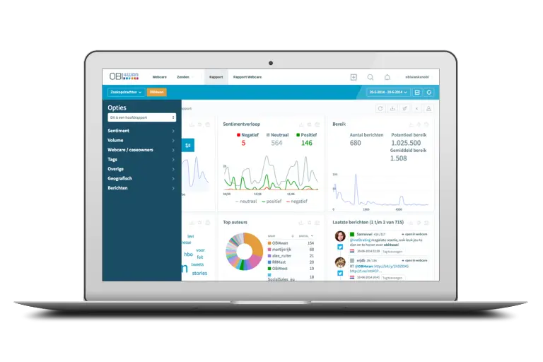 Laptop with Data Analytics Interface on Screen