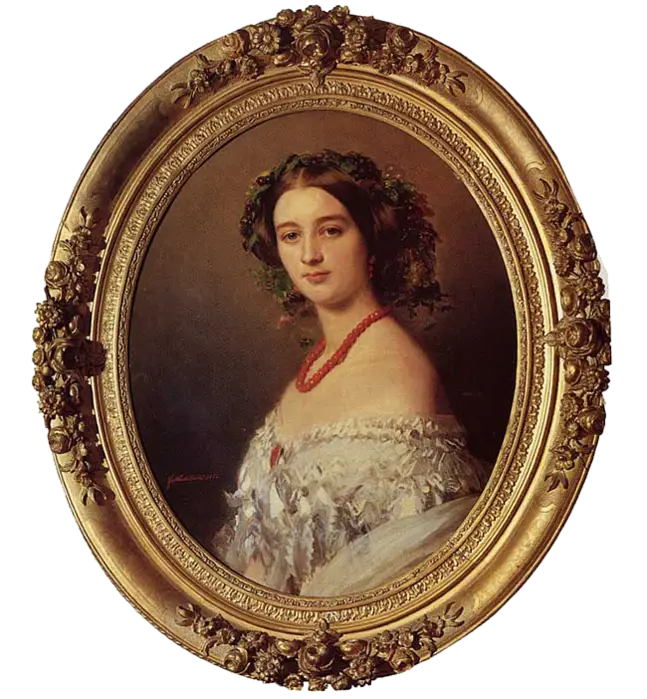 Vintage Portrait in Ornate Gold Frame