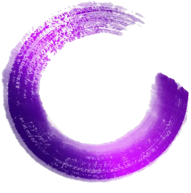 Purple Brush Stroke Circle