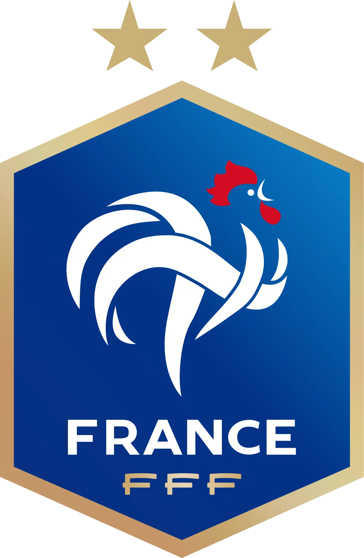 France FFF Football Emblem with Rooster Symbol