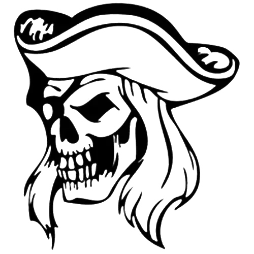 Pirate Skull with Hat