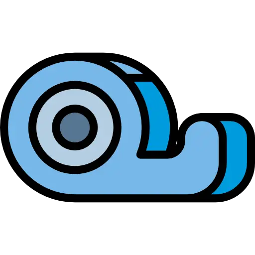 Blue Adhesive Tape Roll