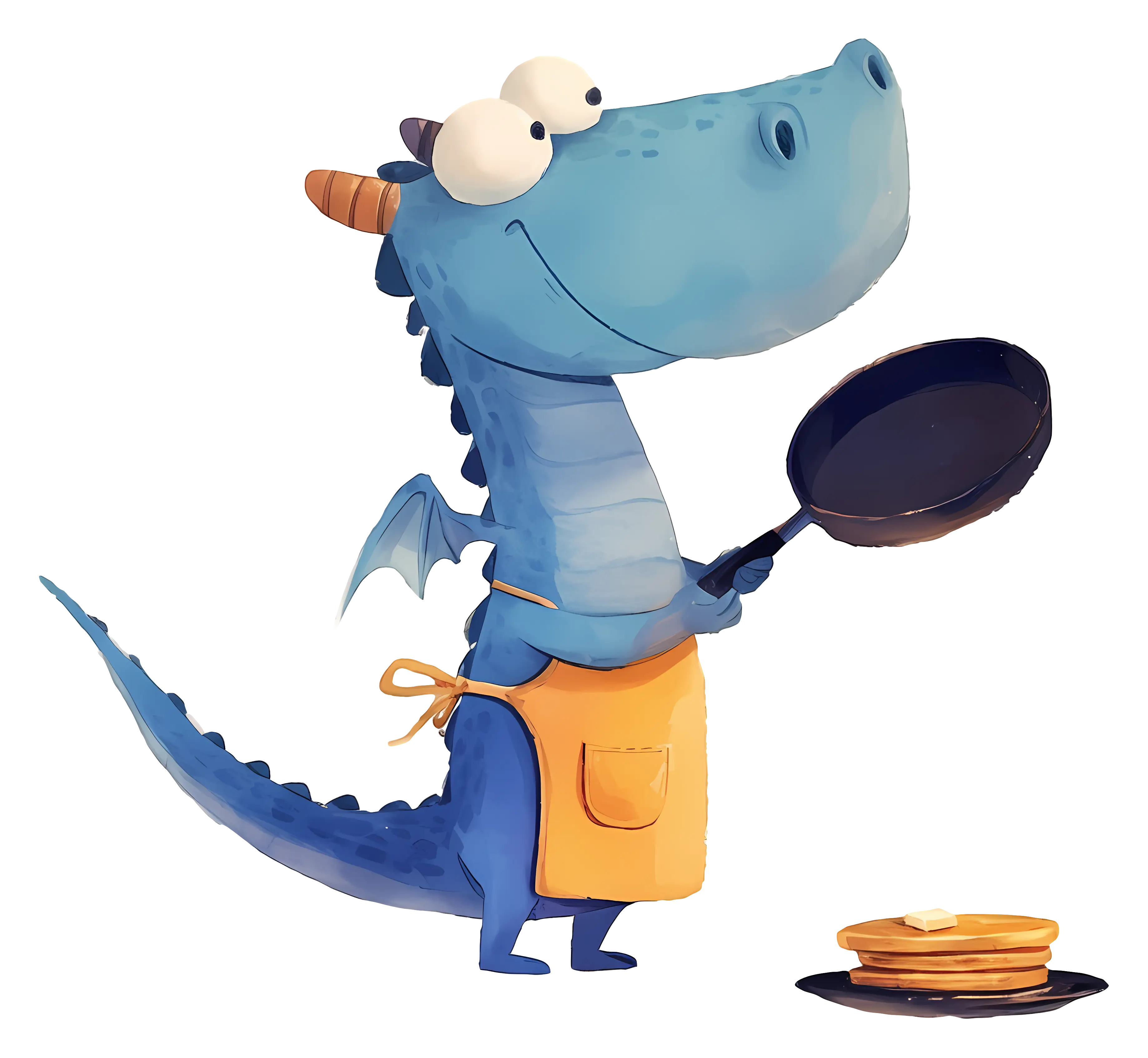 Dragon Cooking Pancakes