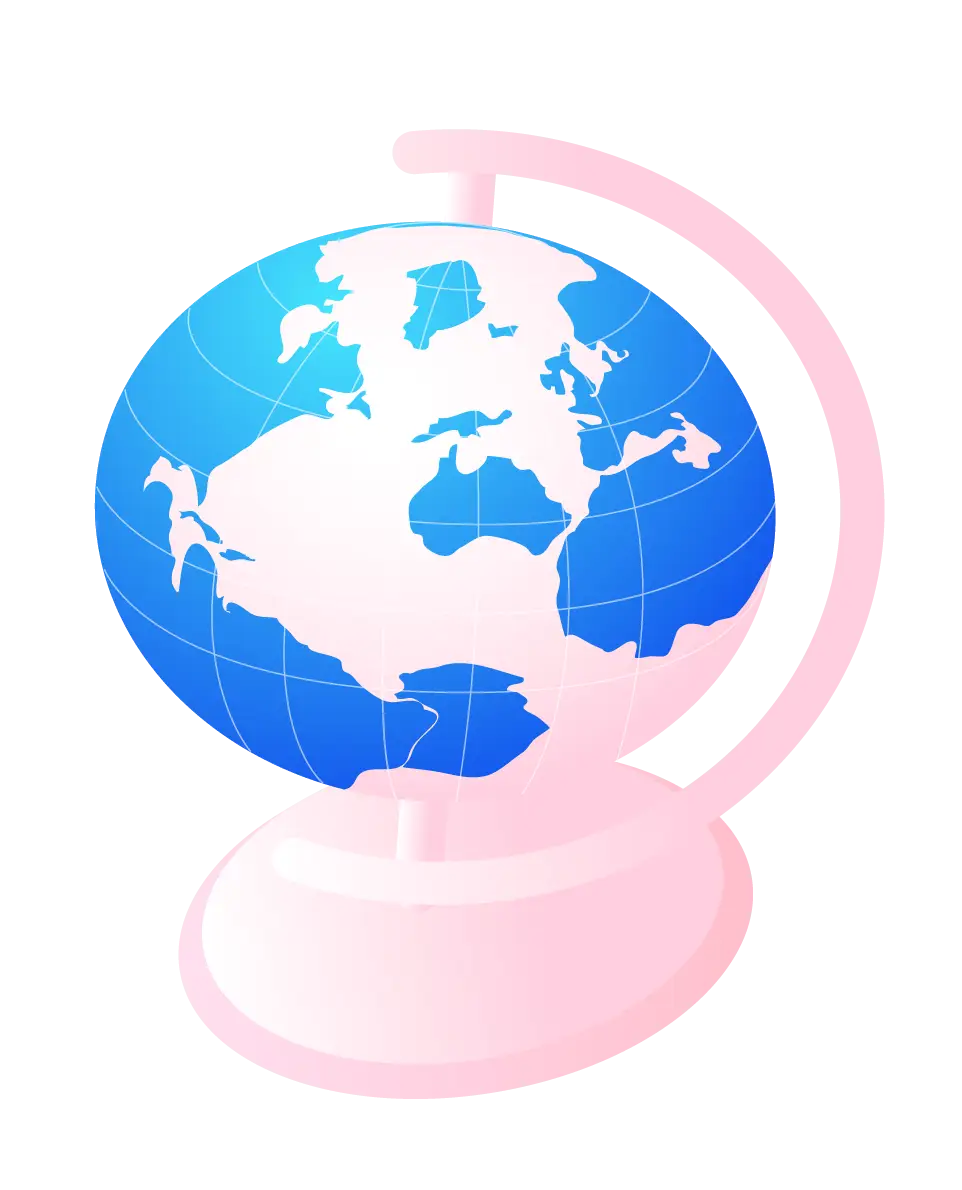 Blue Globe Illustration