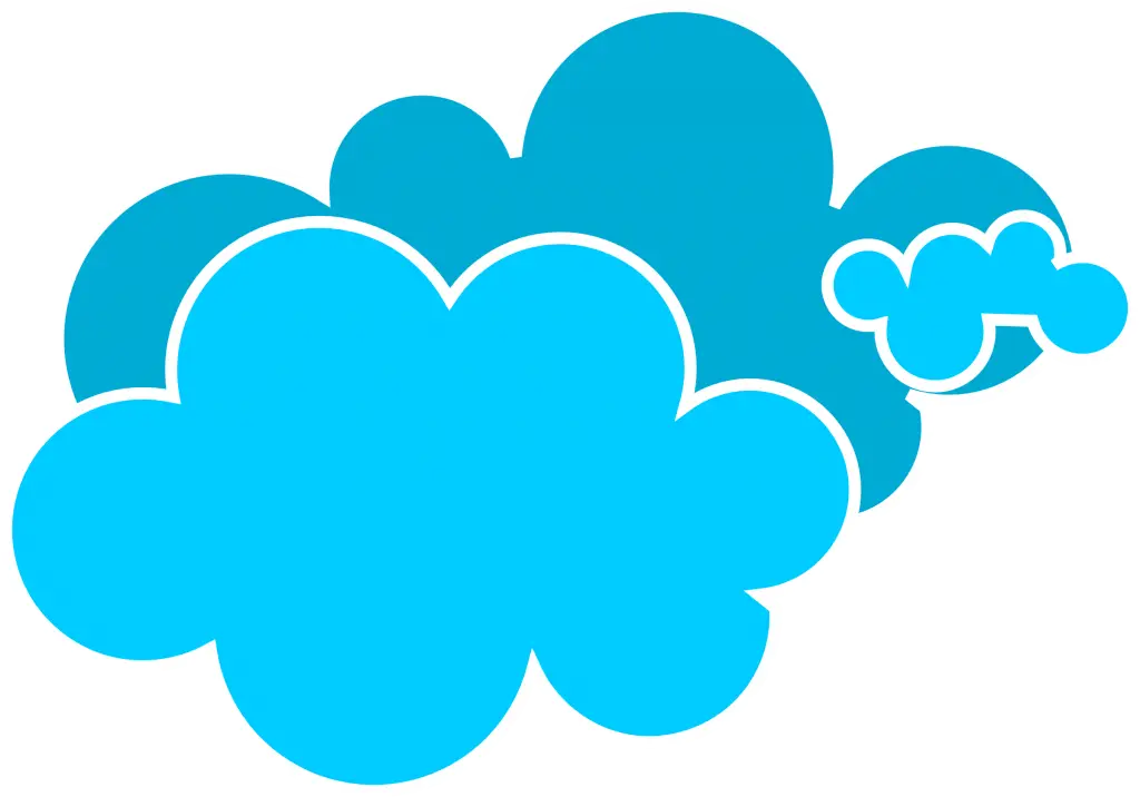 Blue Cloudy Illustration Icon
