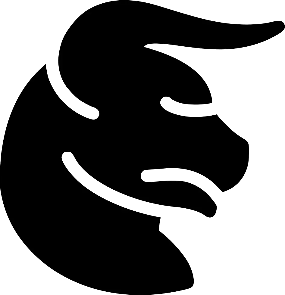 Black Bull Head Symbol