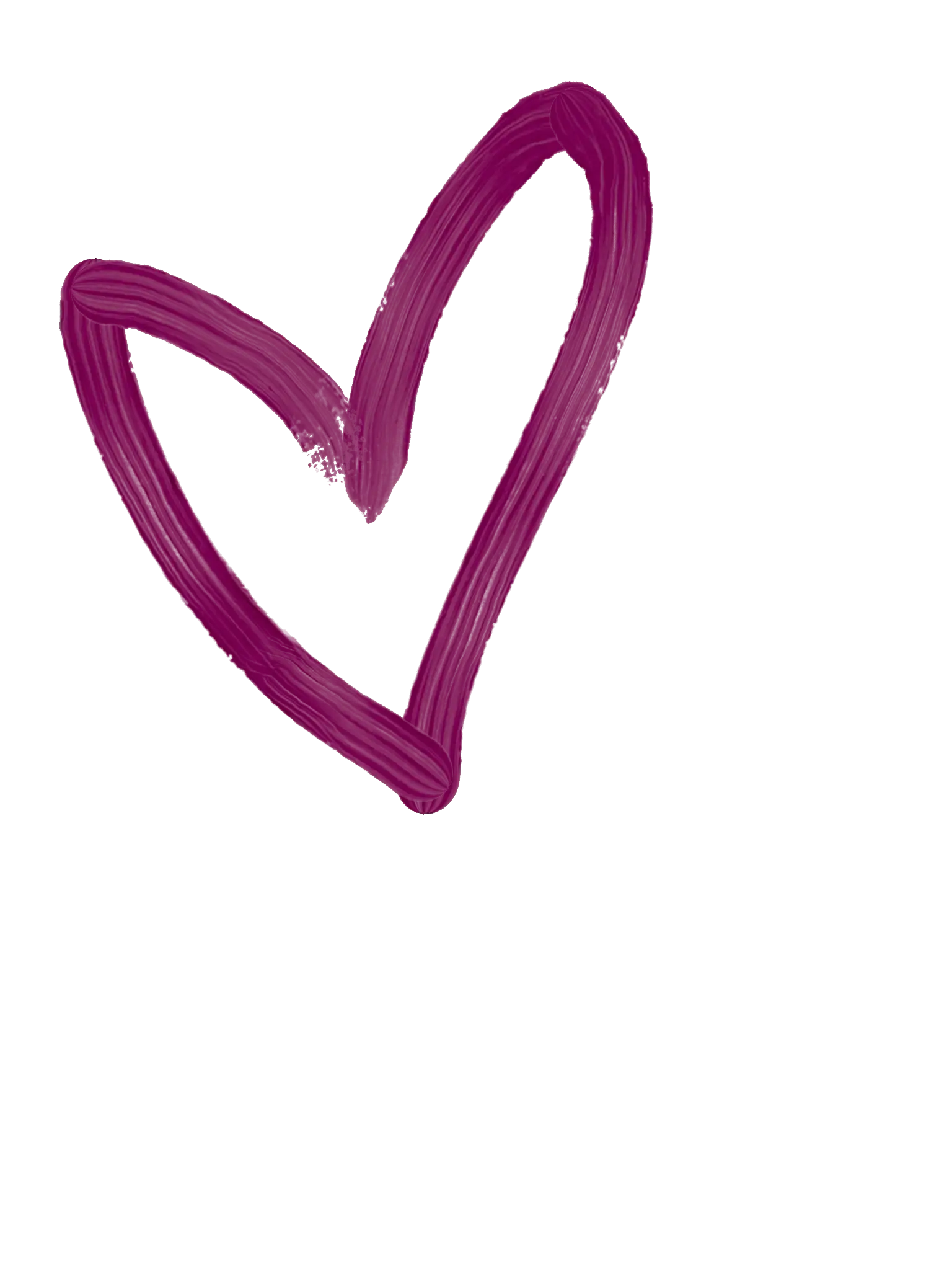 Purple Heart Doodle Illustration