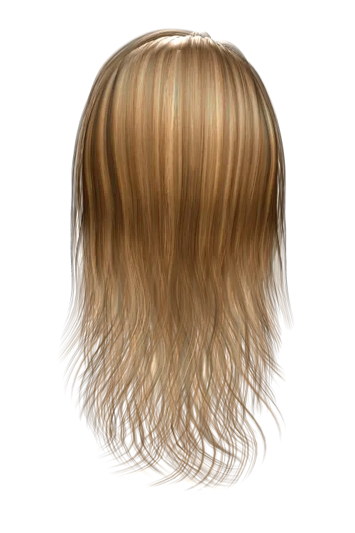 Brown Hair Strands Illustration
