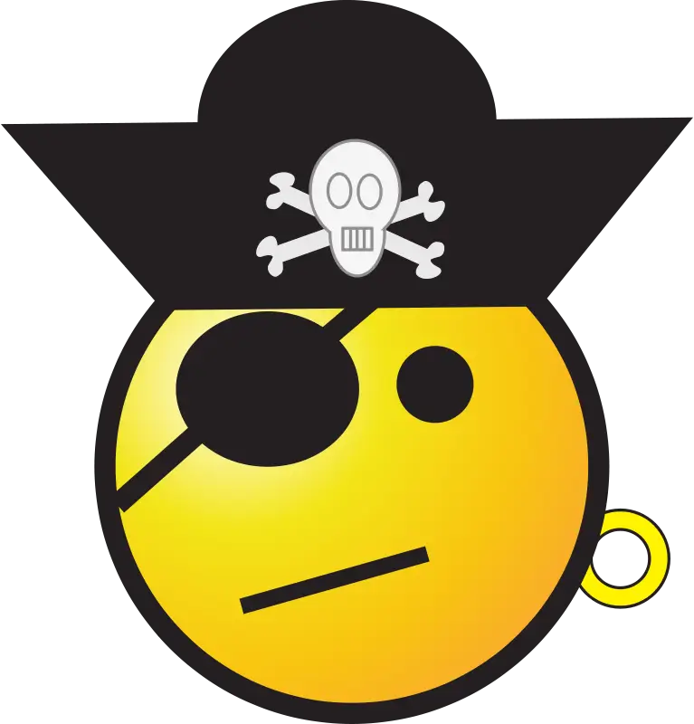 Pirate Emoji with Hat