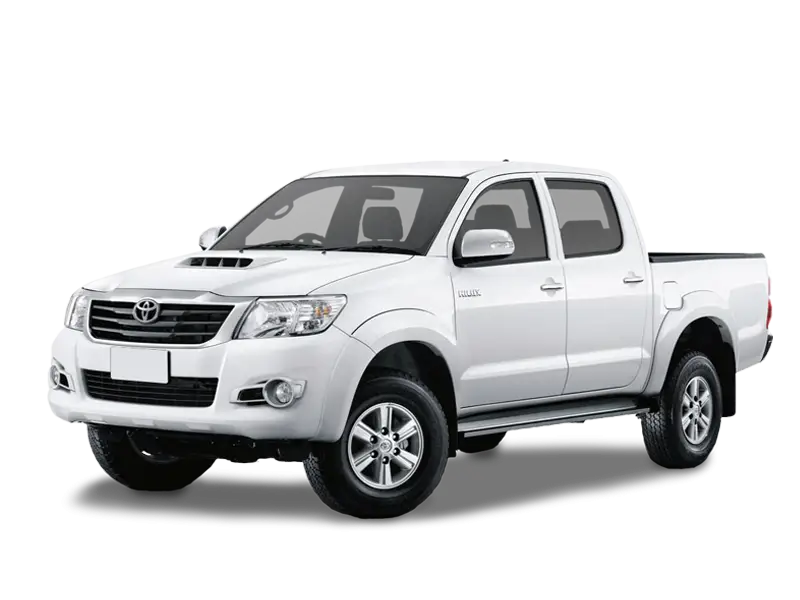 White Toyota Pickup Truck