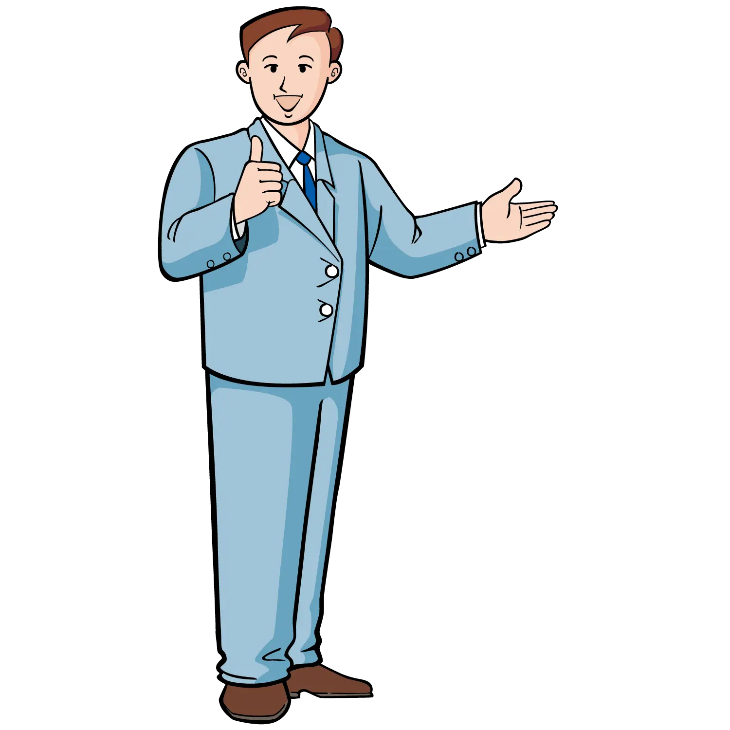 Businessman Giving Thumbs Up