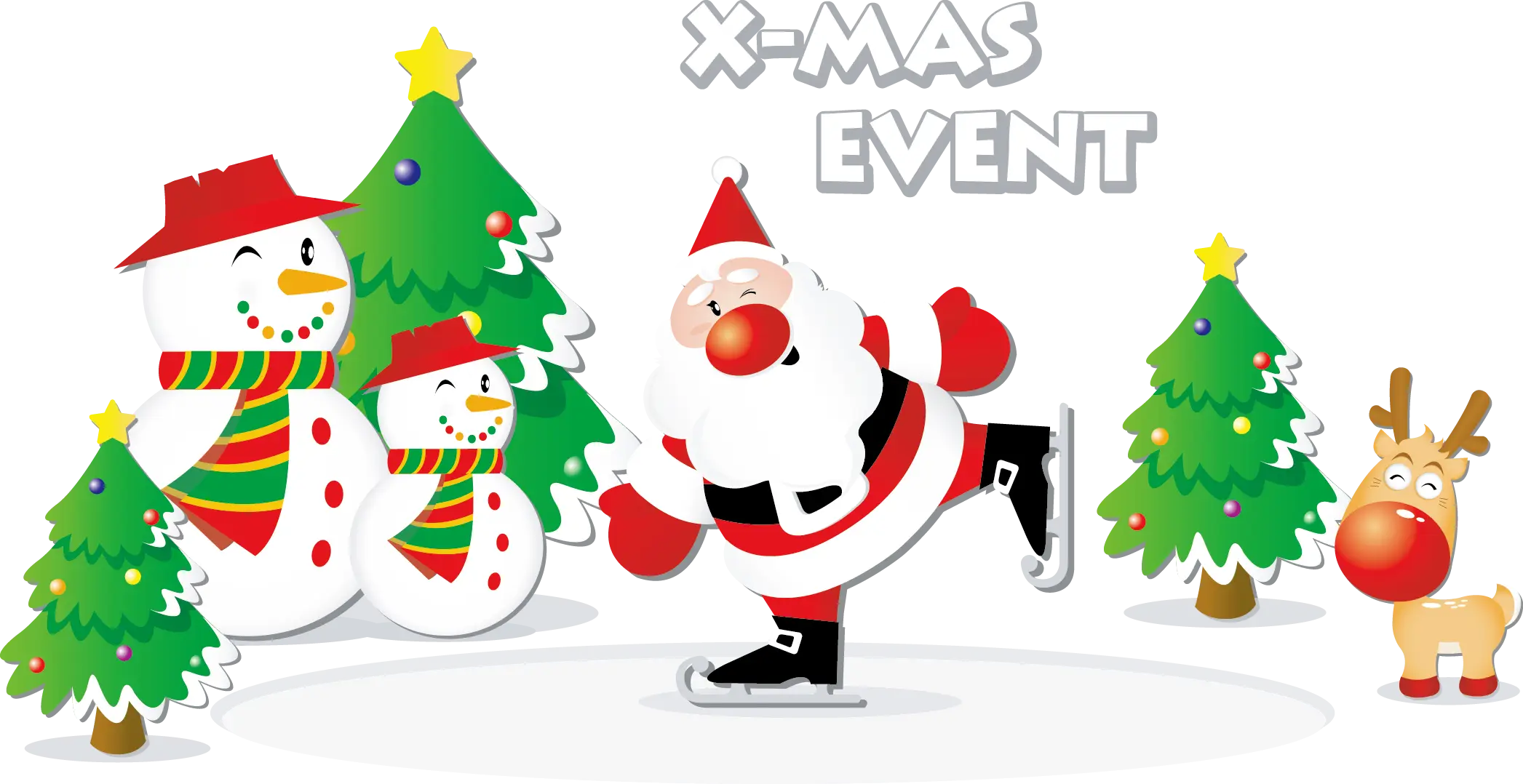 Christmas Event with Santa and Snowmen