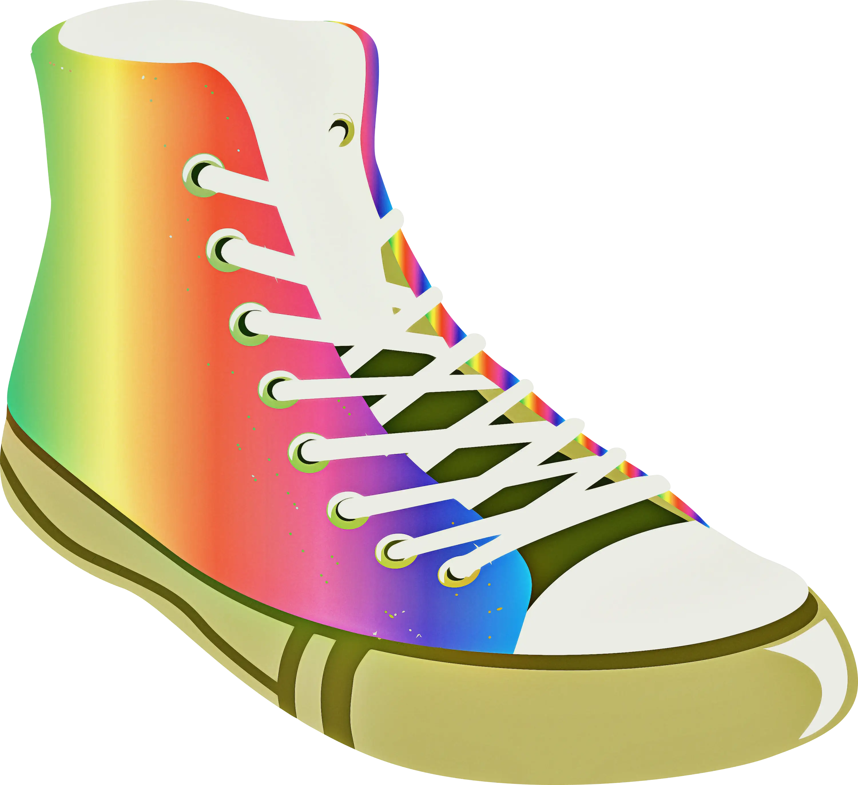 Rainbow Sneaker Illustration