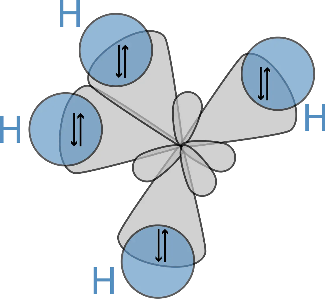 Molecular Structure Diagram with Hydrogen Atoms