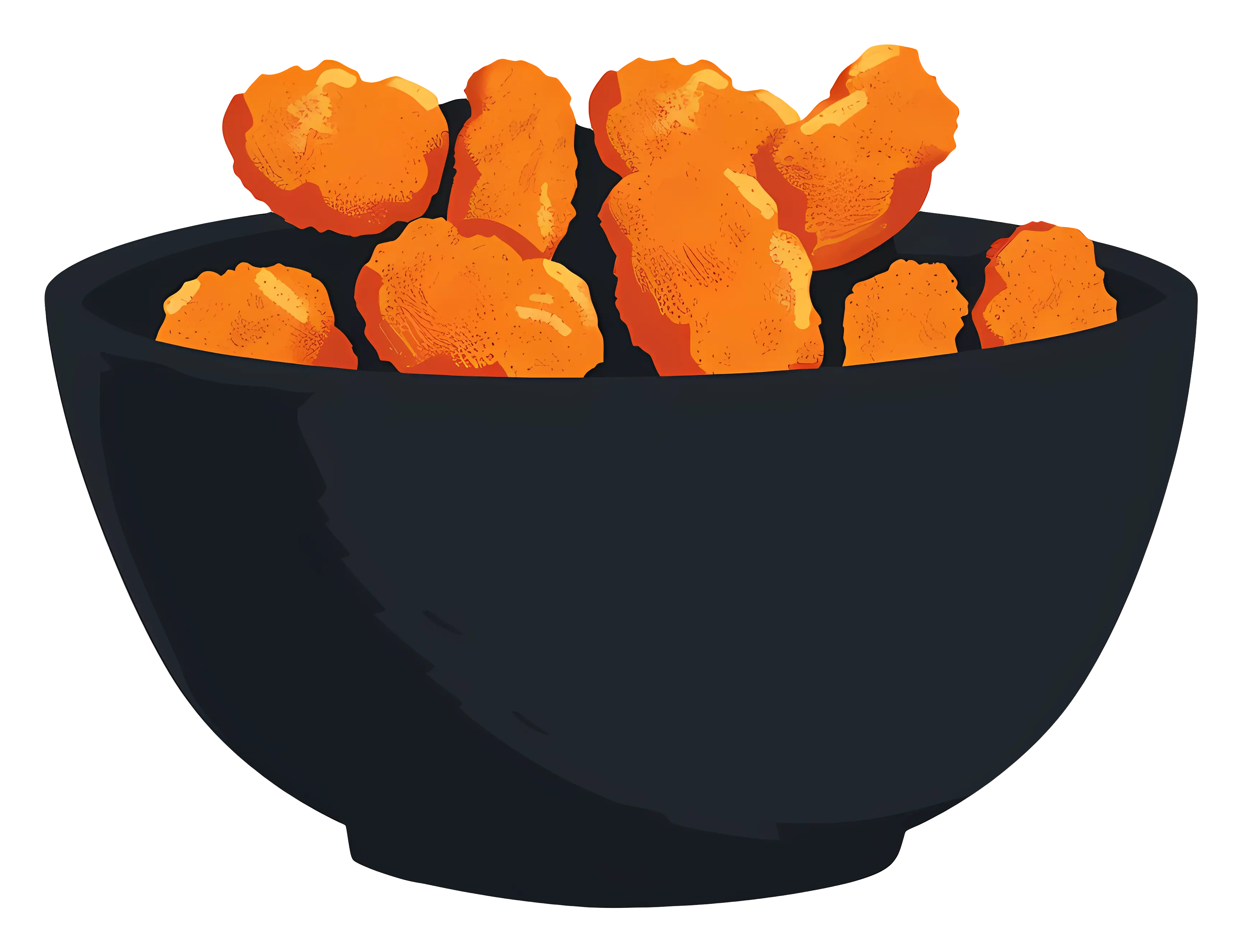 Bowl of Orange Popcorn Chicken