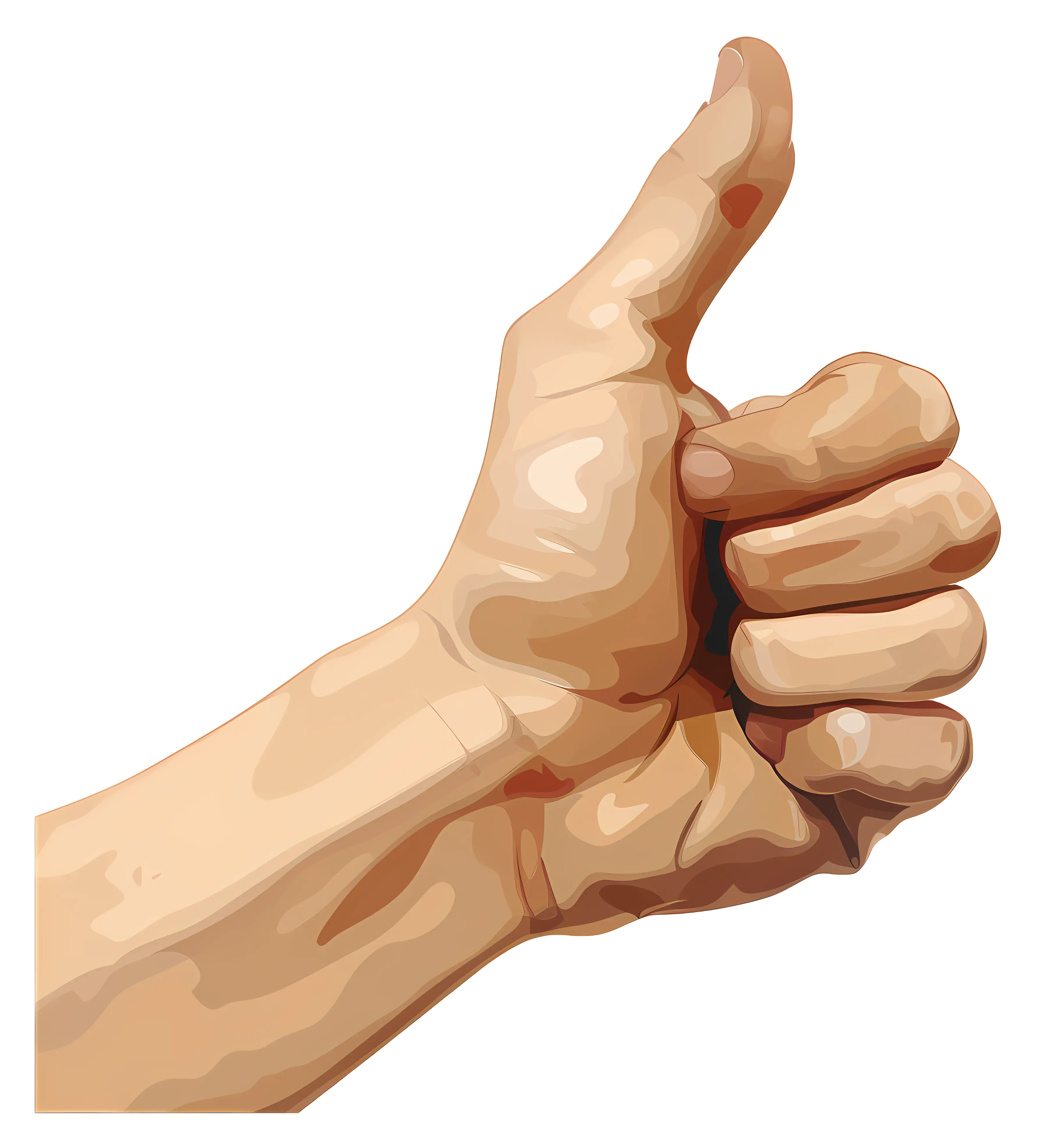 Illustration of Thumbs Up Gesture