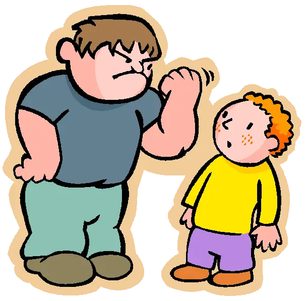 Bullying Scene with Angry and Scared Characters
