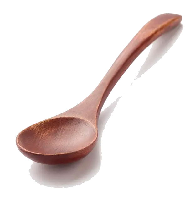 Rustic Wooden Spoon for Kitchen Use