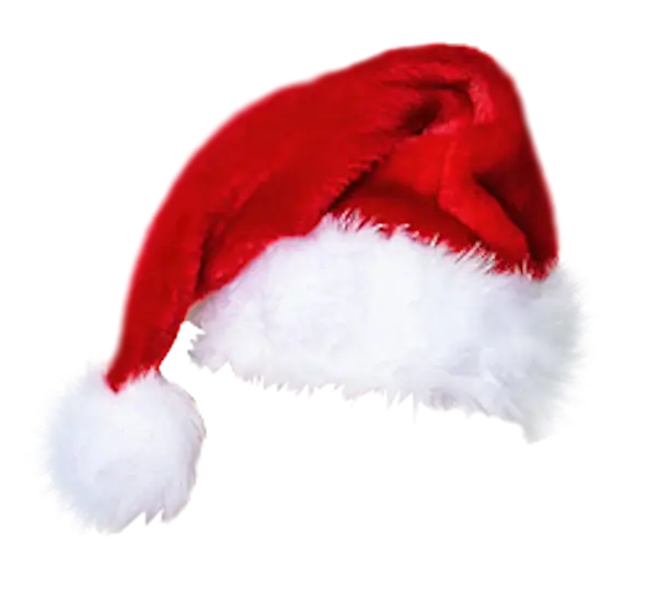 Red Santa Hat with White Fur Trim