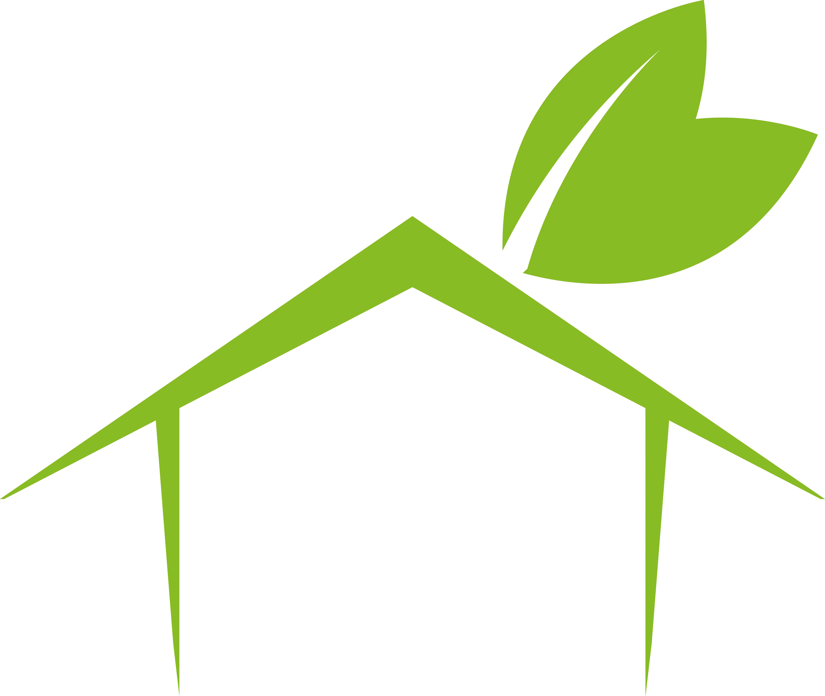 Eco-Friendly Green House Symbol