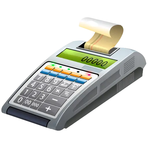 Electronic Calculator with Receipt Printing