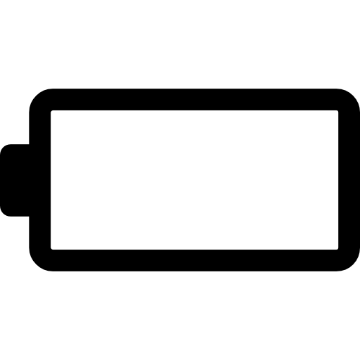 Empty Battery Icon for Energy Representation