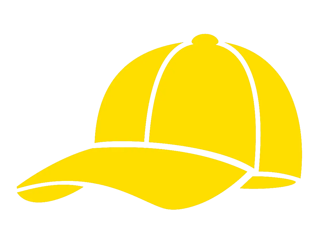 Bright Yellow Cap for Casual Wear