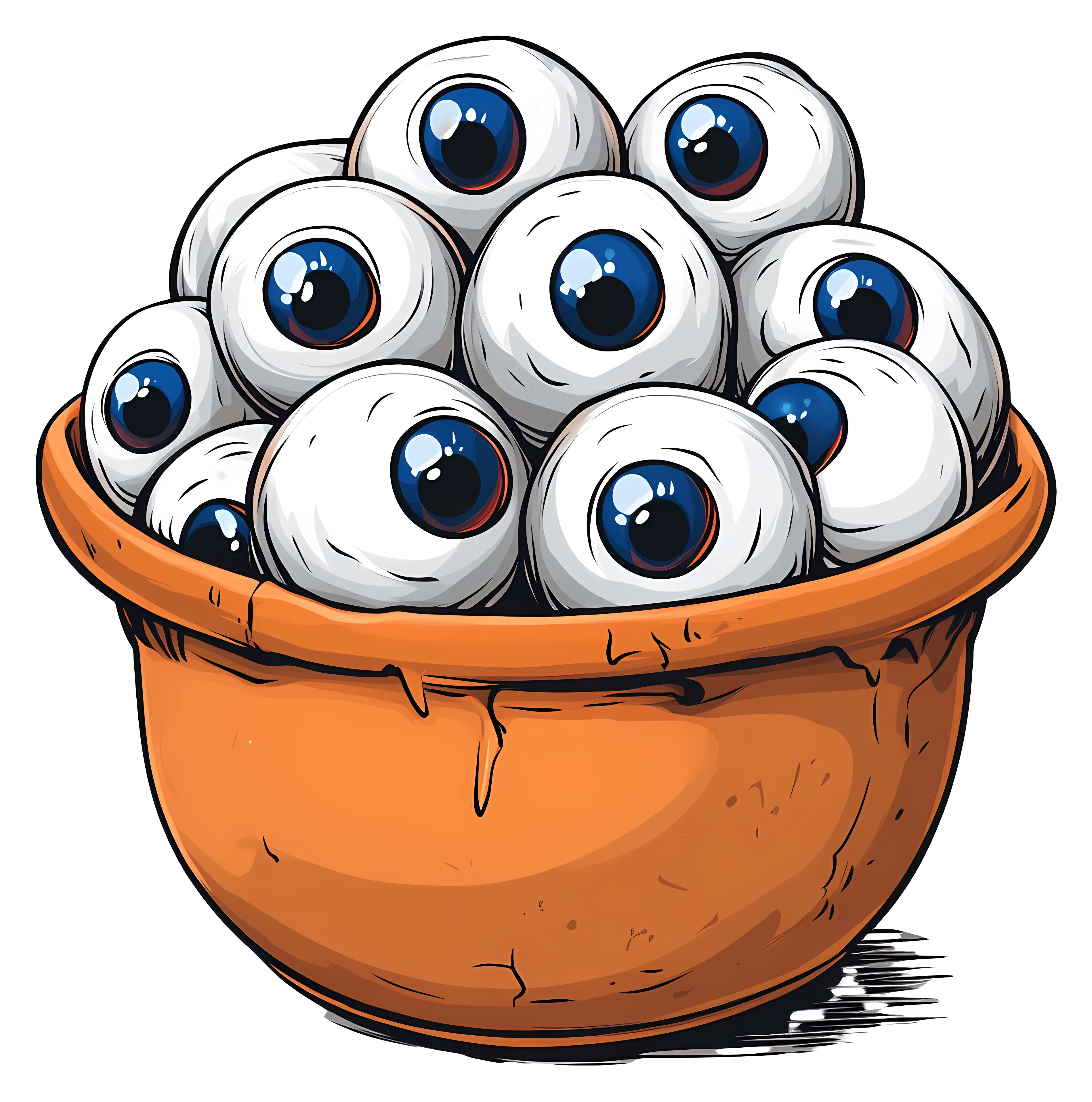 Bowl of Cartoon Eyeballs