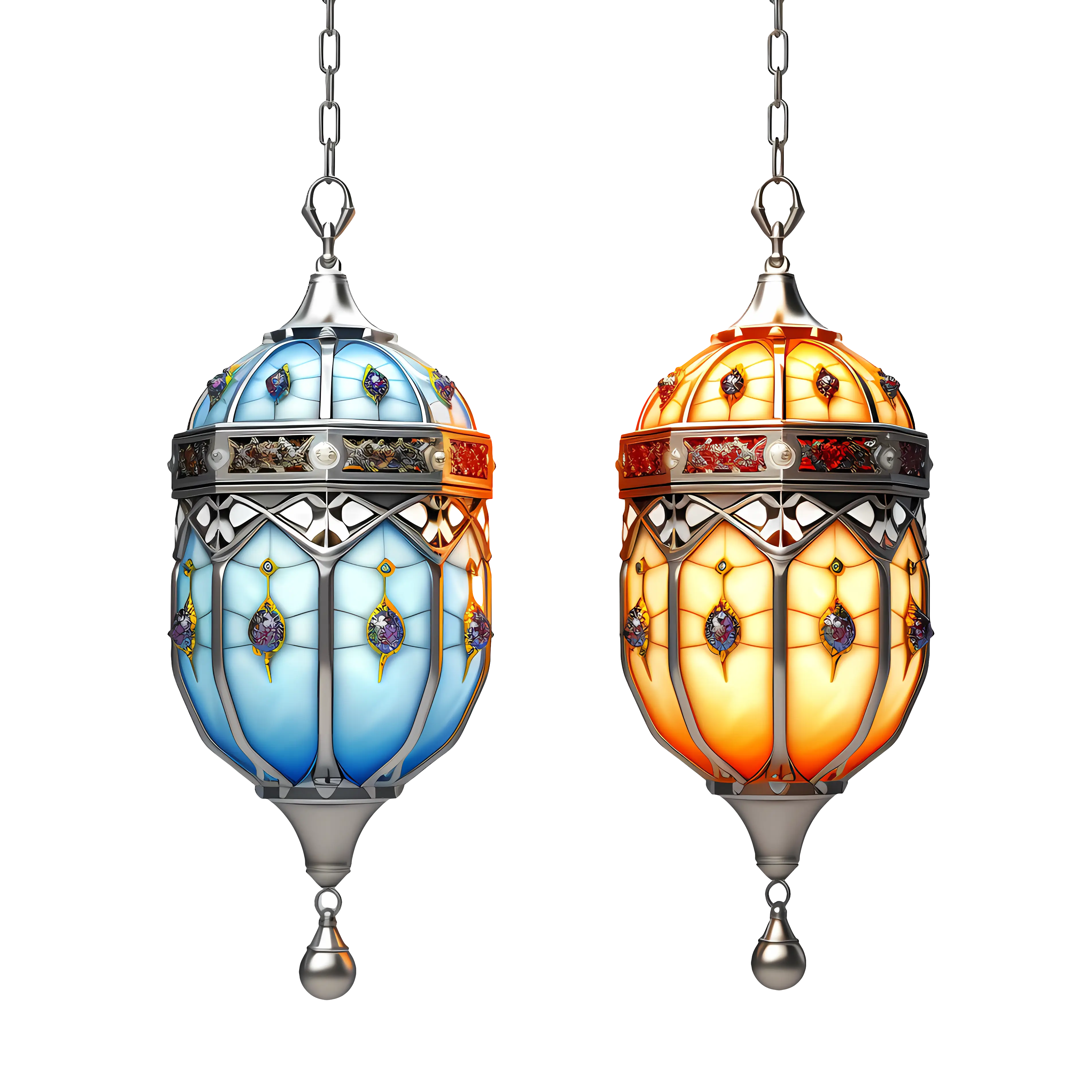 Colorful Hanging Lanterns