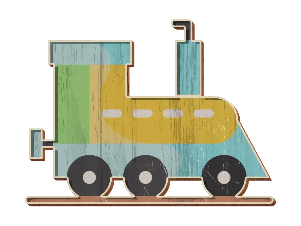 Colorful Train Illustration