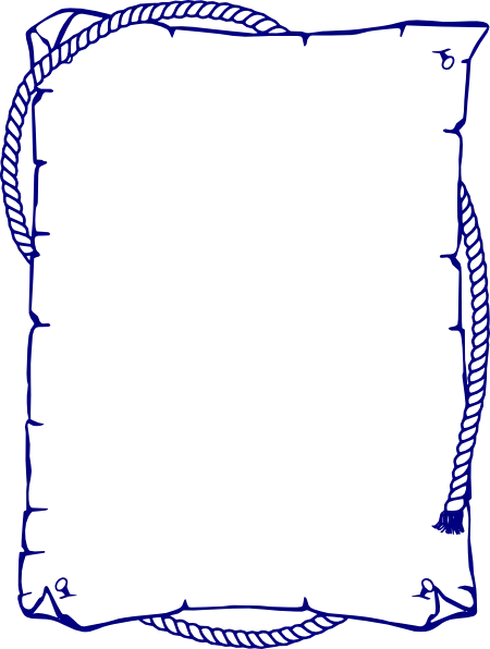 Rope Border Design in Nautical Style