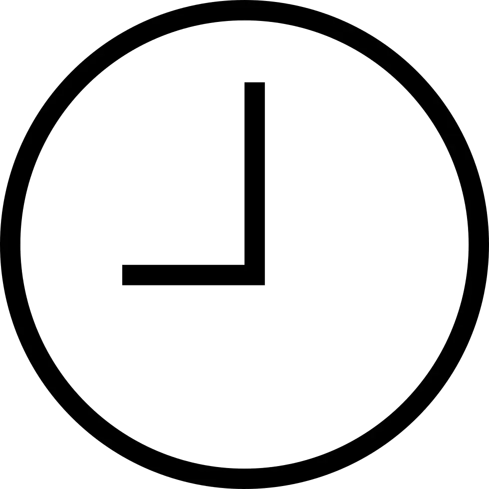 Minimalist Clock Icon Design