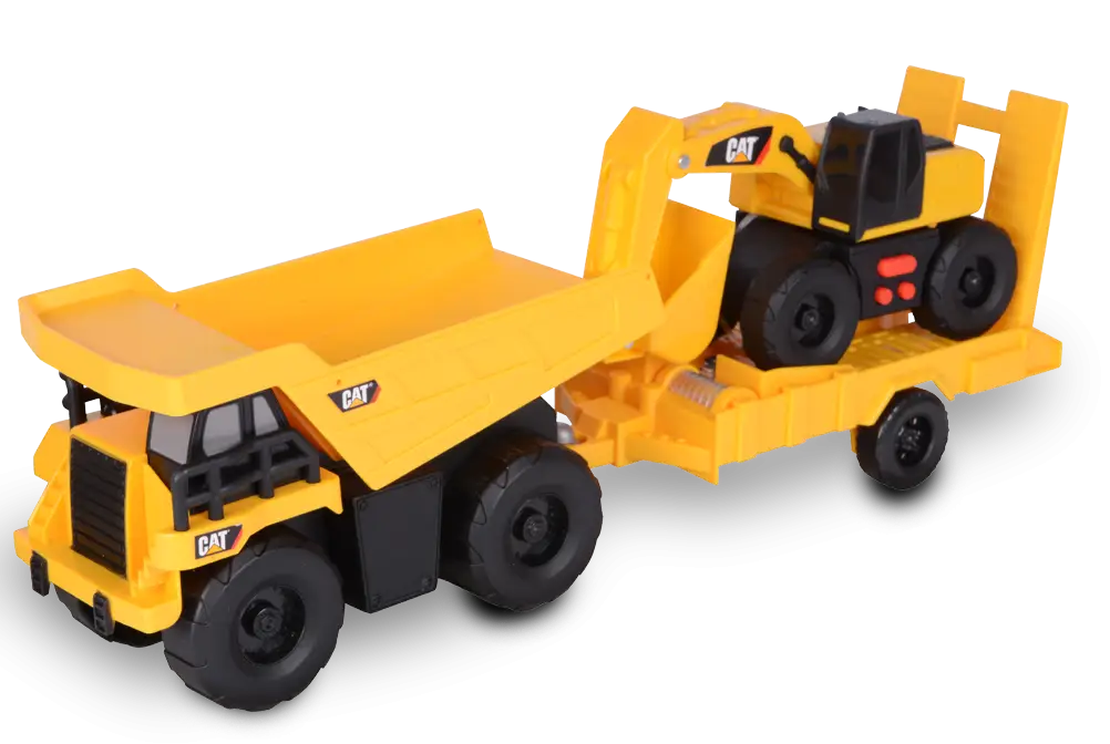 Yellow Toy Dump Truck with a Playful Design